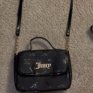 Juicy Couture Black and Gold Crossbody Bag